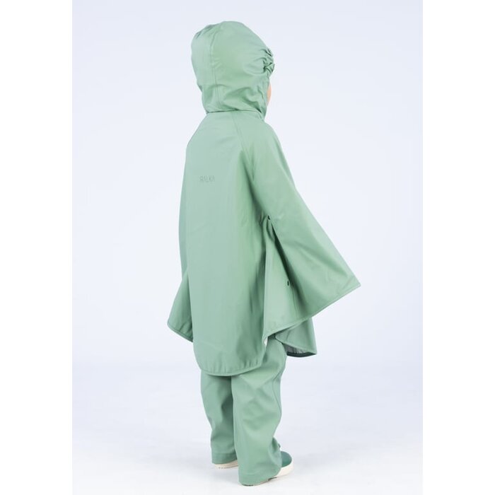 Ralka Ralka® - RegenPoncho Junior • SPARKLE  • Grün/Weiß
