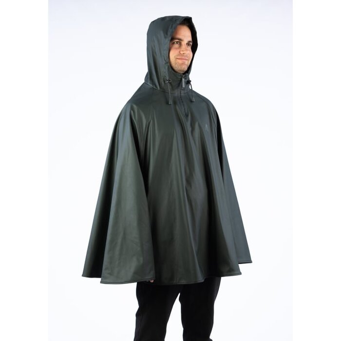 Ralka Ralka® - Regenponcho Senior • SIZZLE• Dunkelgrün/Schwarz