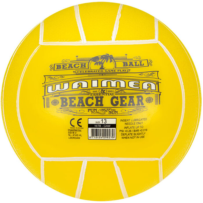 Waimea® Waimea® - Beach ball PVC • 13 CM • Fluorescent Yellow