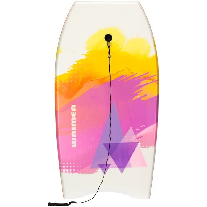 Waimea® Waimea® - Bodyboard EPS Print • SLICK BOARD • Weiß/Orange
