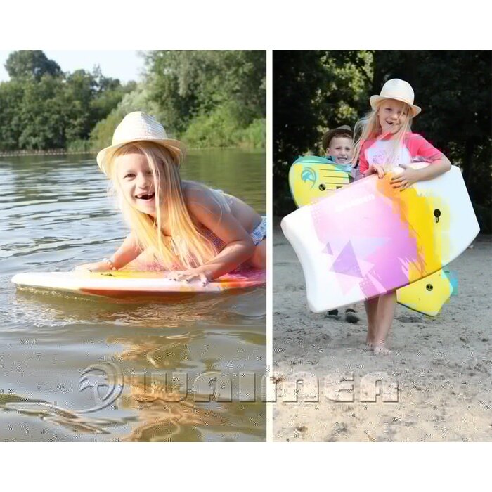 Waimea® Waimea® - Bodyboard EPS Print • SLICK BOARD • White/Turquoise