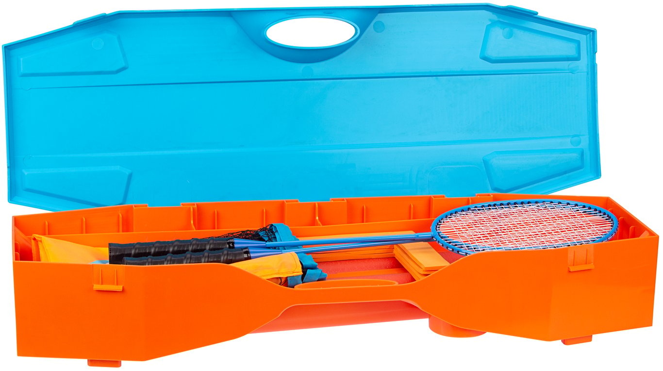 Get & Go® Get & Go – Badminton-Set – INSTANT – Blau/Orange