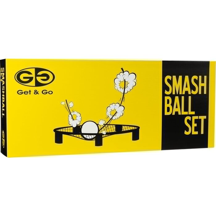 Get & Go® Get & Go® - Smash Ball Set mit 3 Bällen + Pumpe • Schwarz/Gelb