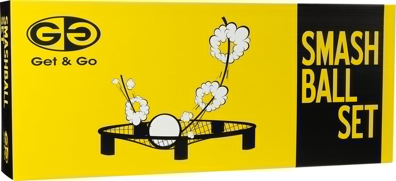 Get & Go® Get & Go - Set Smash Ball avec 3 balles + pompe - Noir/Jaune