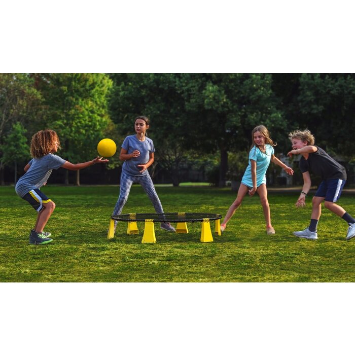 Get & Go® Get & Go® - Smash Ball Set with 3 Balls + Pump • Black/Yellow