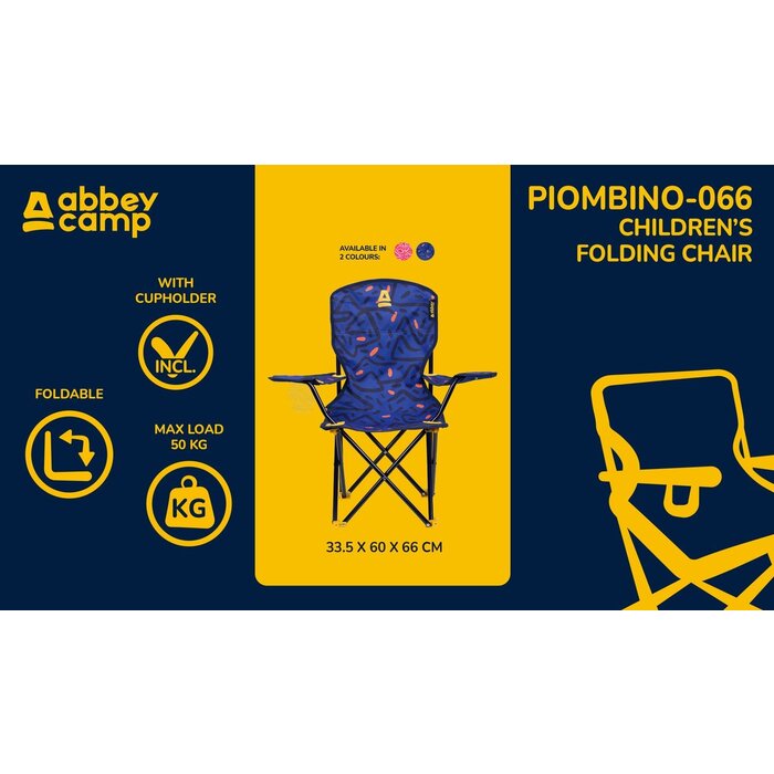 Abbey Camp® Abbey Camp® - Kinder Vouwstoel Print • PIOMBINO-066 • Fuchsia/Roze
