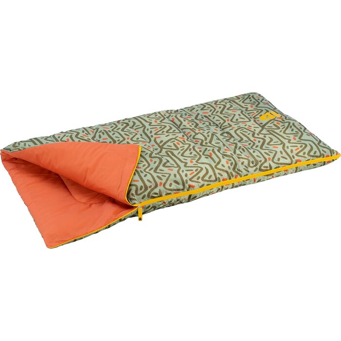 Abbey Camp® Abbey Camp® - Sleeping bag Junior envelope print • MOOLOOLAHBA-15 • Light green/green