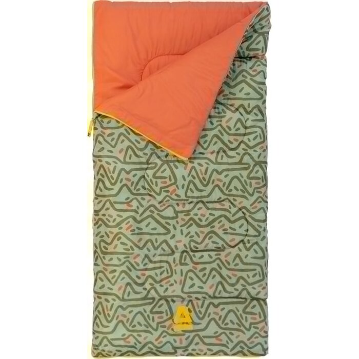 Abbey Camp® Abbey Camp® - Schlafsack Junior -Umschlagdruck • MOOLOOLAHBA-15 • Hellgrün/grün