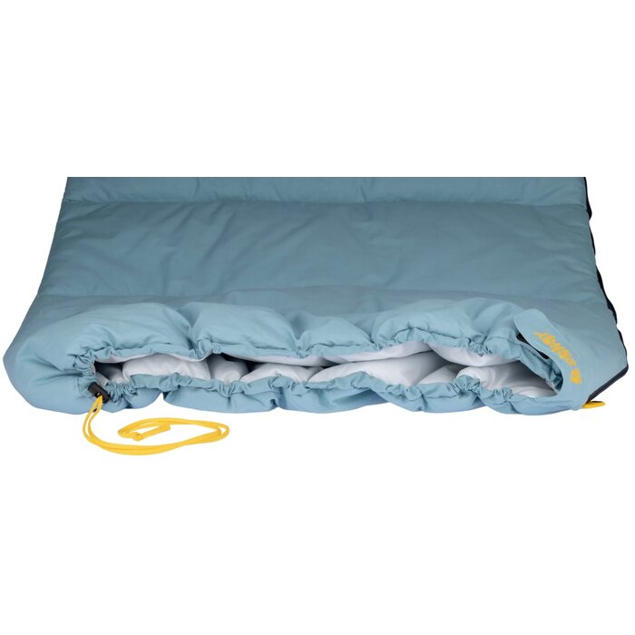 Abbey Camp® Abbey Camp® - Slaapzak Envelop Percale Katoen • BRUSSELS-08 • Lichtblauw/Lichtgrijs