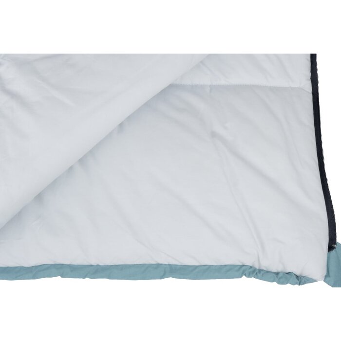Abbey Camp® Abbey Camp® - Schlafsack Envelope Percale Baumwolle • BRUSSELS-08• Hellblau/hellgrau