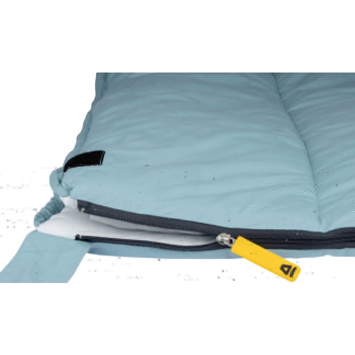 Abbey Camp® Abbey Camp® - Sleeping bag envelope percale cotton • BRUSSELS-08 • Light blue/light gray