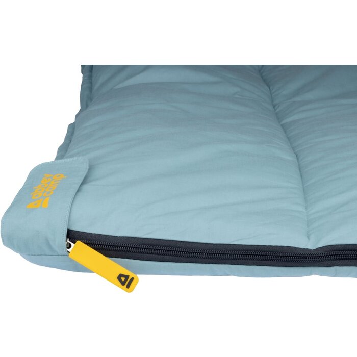 Abbey Camp® Abbey Camp® - Sac de couchage Enveloppe Percale Coton • BRUSSELS-08 • Bleu clair/gris clair