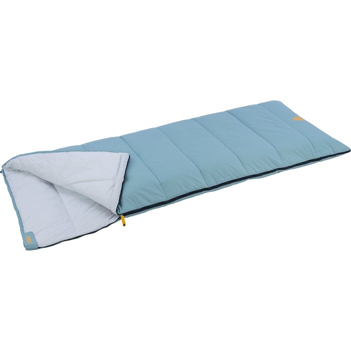 Abbey Camp® Abbey Camp® - Slaapzak Envelop Percale Katoen • BRUSSELS-08 • Lichtblauw/Lichtgrijs