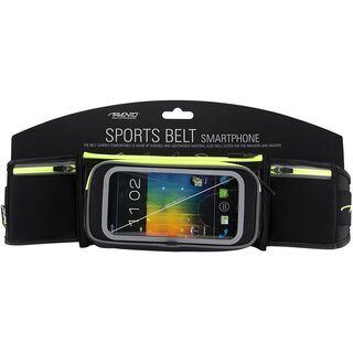 Avento® Smartphone Sport belt • FLIP-UP • Black/fluoYellow