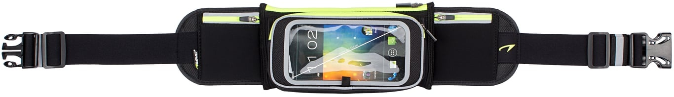 Avento® Avento - Smartphone Sport Riem • Flip-Up • Zwart/Fluorgeel