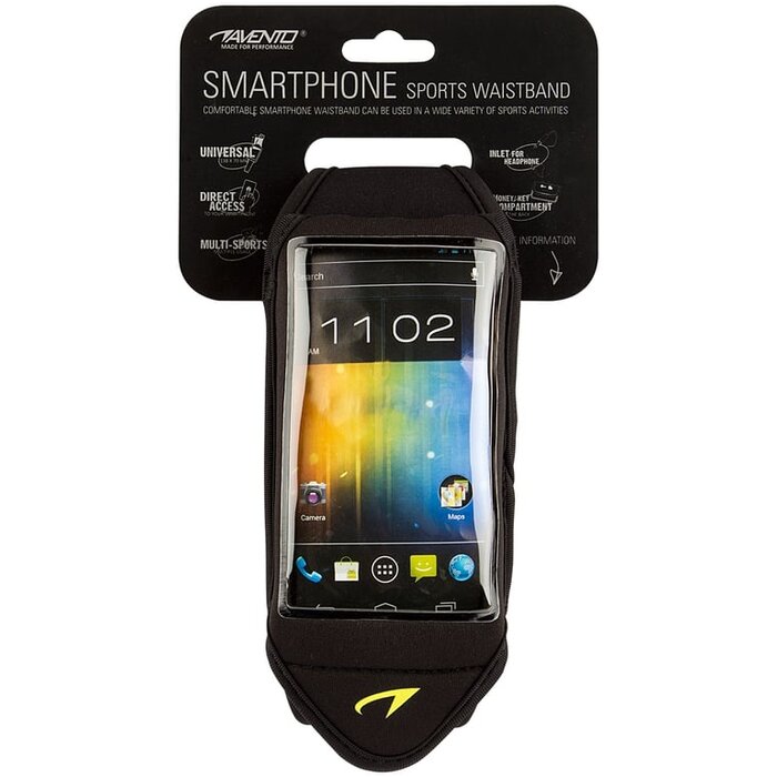 Avento® Avento - Smartphone Sport belt • Black/Silver