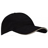 New Port® Senior de casquette de baseball • SANDWICH • Noir/Sable