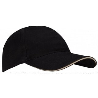 New Port® New Port® - Baseballcap Senior • SANDWICH • Zwart/Zand