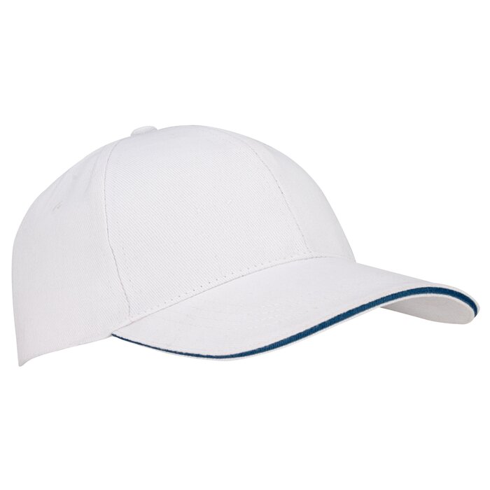 New Port® Nouveau port® - CBaseballcap Senior • SANDWICH • Blanc/Aqua