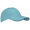 New Port® Baseball cap senior • SANDWICH • Light blue/Navy