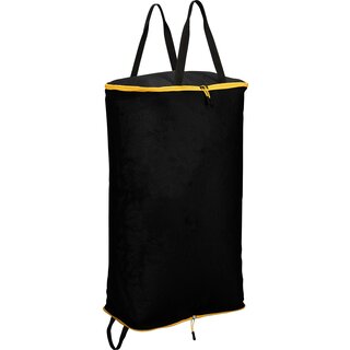 Abbey Camp® Sac à linge zip-up • MEXICOCITY-047• noir / jaune