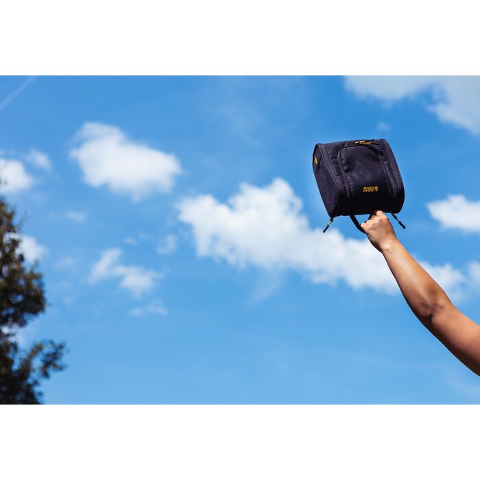 Abbey Camp® Abbey Camp® - toilet bag Recycled Smart Travel • BEIJING-350 • Black/yellow