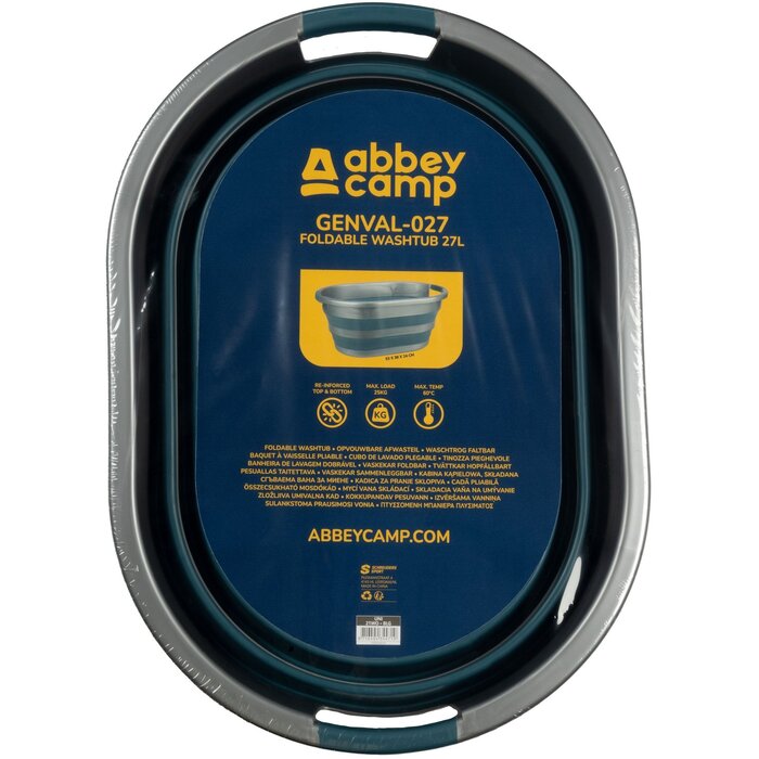 Abbey Camp® Abbey Camp® - Panier à linge pliable• GENVAL-027  • Bleu/Gris