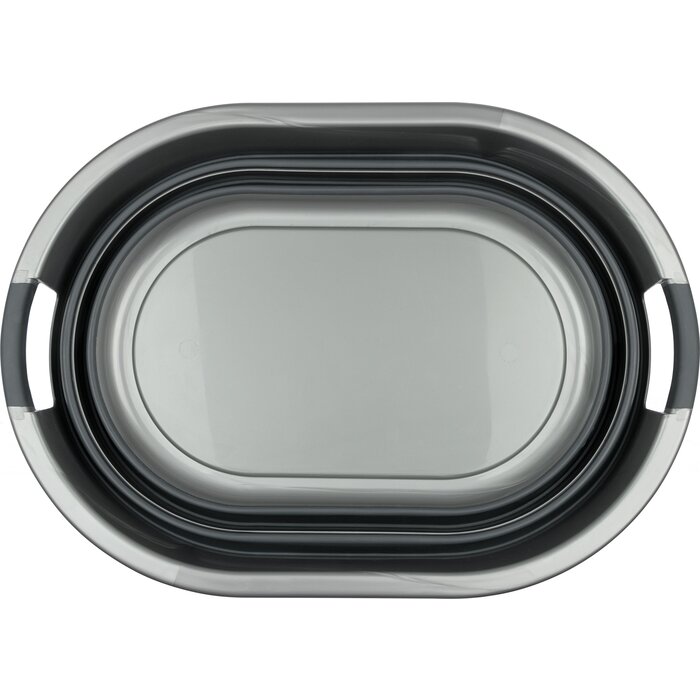 Abbey Camp® Abbey Camp® - Wäschekorb faltbar • GENVAL-027 • Anthrazit/Grau