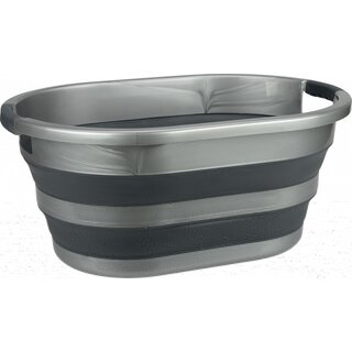 Abbey Camp® Abbey Camp® - Wasteil Opvouwbaar • GENVAL-027 • Antraciet/Grijs