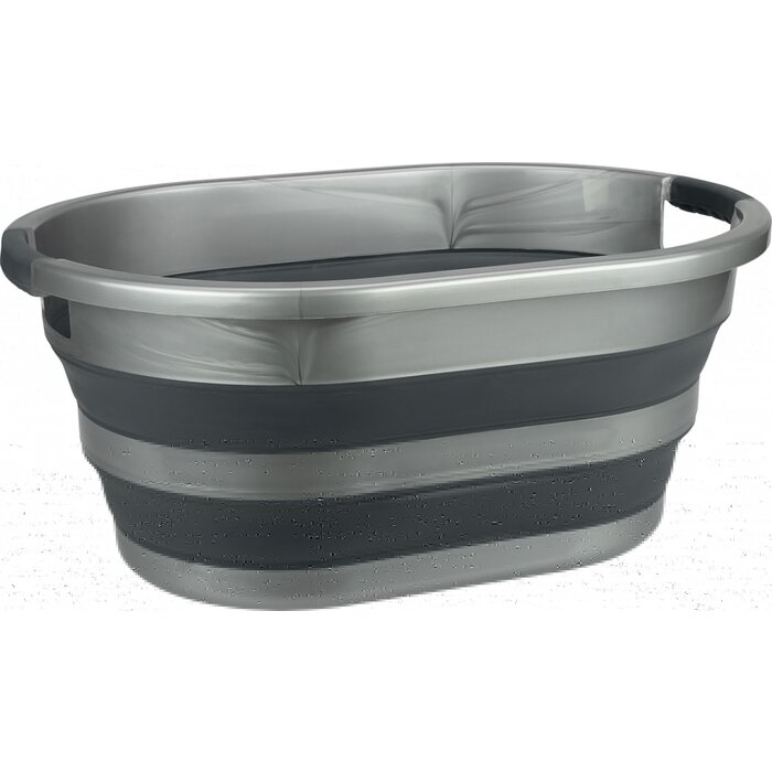 Abbey Camp® Abbey Camp® - Wasteil Opvouwbaar • GENVAL-027 • Antraciet/Grijs