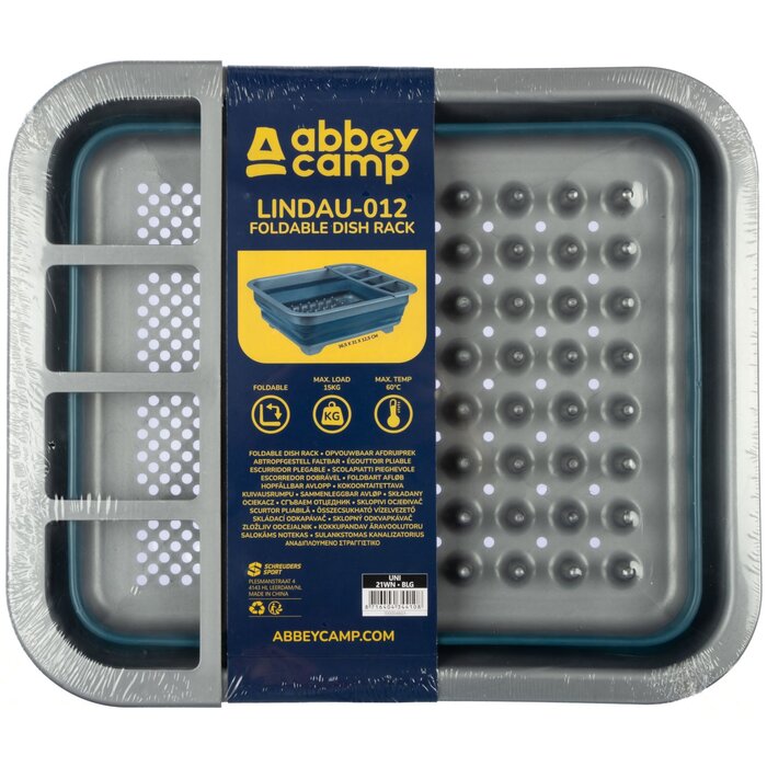 Abbey Camp® Abbey Camp® - Porte-gouttes Pliable • LINDAU-012 • Bleu/Gris