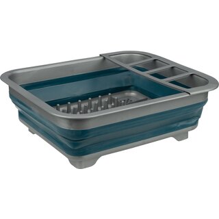 Abbey Camp® Trocknungsregal faltbar • LINDAU-012 • Blau/Grau