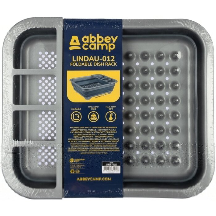 Abbey Camp® Abbey Camp® - Porte-gouttes Pliable • LINDAU-012 • Anthracite/Gris