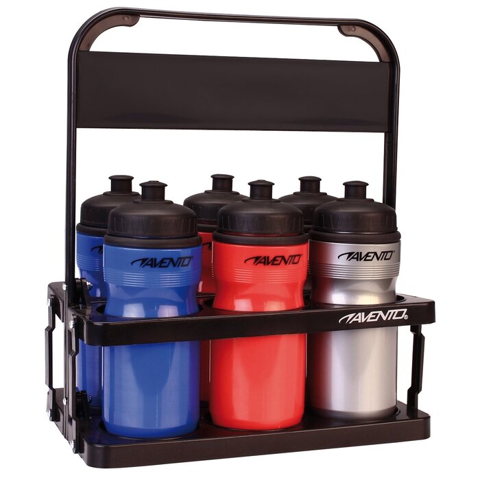 Avento® Avento - Rack de transport capable pour 6 bouteilles d'eau • Noir