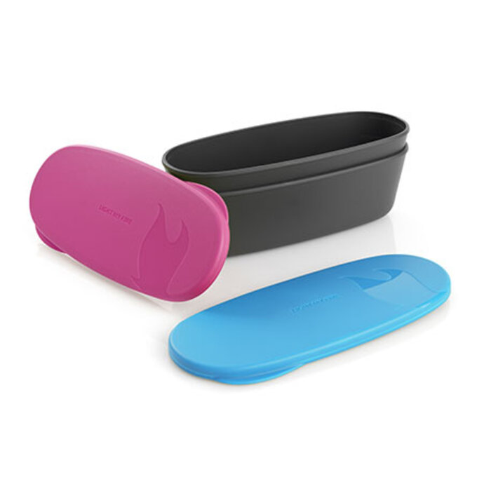 Light My Fire LMF Snapbox OVAL Fuchsia / Cyan Blue