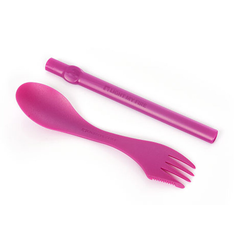 Light My Fire LMF Sporks 'n Straw Pinkmetal