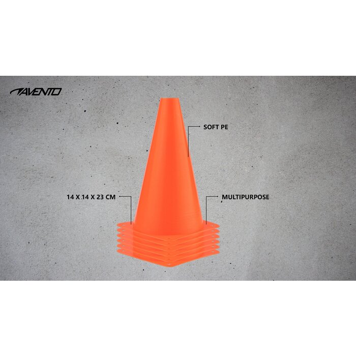 Avento® Avento - Slalom Pawns Soft • 23 CM • Orange
