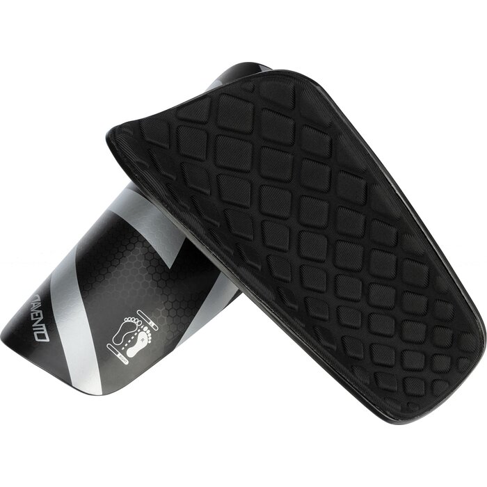 Avento® Avento® - Scheenbeschermers • Met Sok • Zwart/Zilver