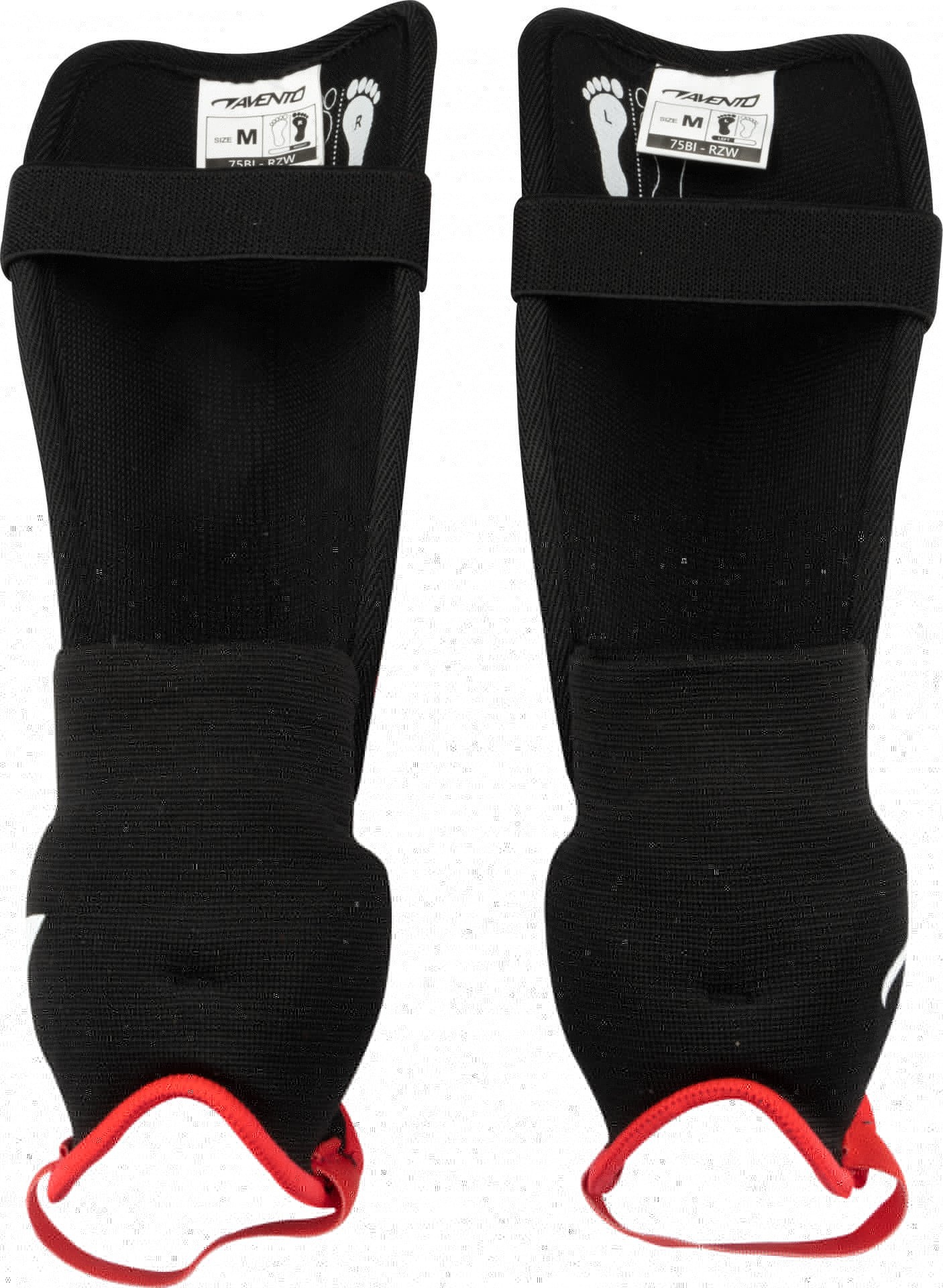 Avento® Avento - Shin Guards - SOFT - Red/Black