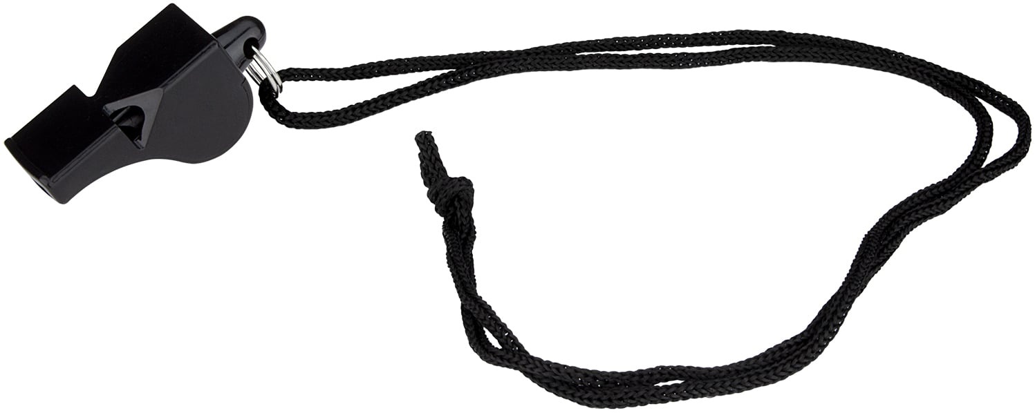 Avento® Avento - Schiedsrichterpfeife ohne Ball - KUNSTSTOFF - Schwarz