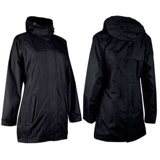 Ralka Veste de pluie Deluxe Modèle long • Femmes • Noir/Aqua