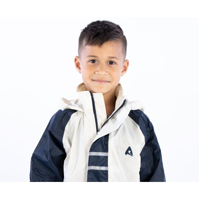 Ralka Ralka® - Rain suit • JUNIOR • Marine/Off White