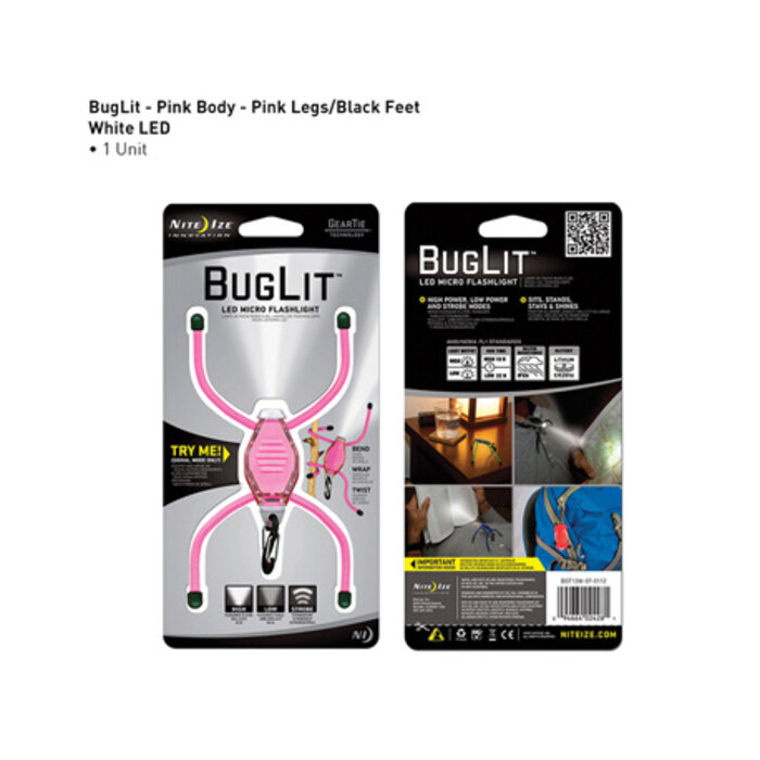 Nite Ize Nite Ize - BugLit Flashlight - Pink