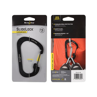 Nite Ize Nite ize Carabiner Slidelock Black # 6