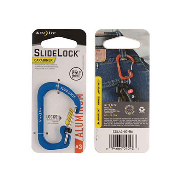 Nite Ize Nite Ize Karabiner Slidelock Aluminum Blue #3