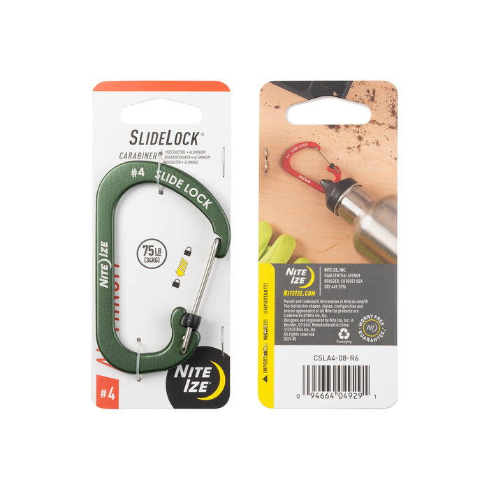Nite Ize Nite ize karabiner slidelock aluminium vert # 4