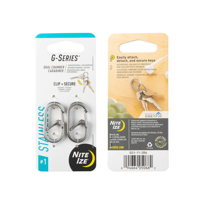 Nite Ize Nite Ize G-Series Karabiner 2-pack silver #1
