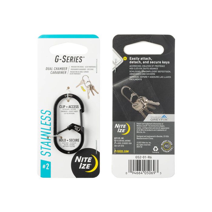 Nite Ize Nite Ize G-Series Karabijnhaak Zwart #2