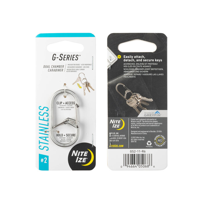 Nite Ize Nite Ize G-Serie Karabiner Silber #2
