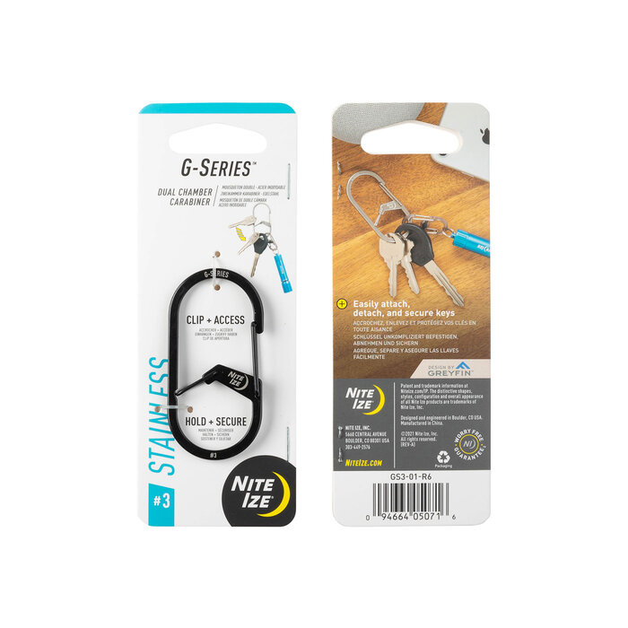 Nite Ize Nite Ize G-Series Karabiner Black #3